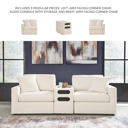 Image of Signature Design by Ashley Small Sectional Sofa with Audio Console