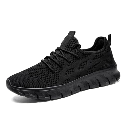 Image of EGMPDA Mens Shoes Running Slip On Tennis Walking Shoes Lightweight Breathable Sneakers for Gym Work Casual Soft Sole Trainers Non Slip Athletic Footwear