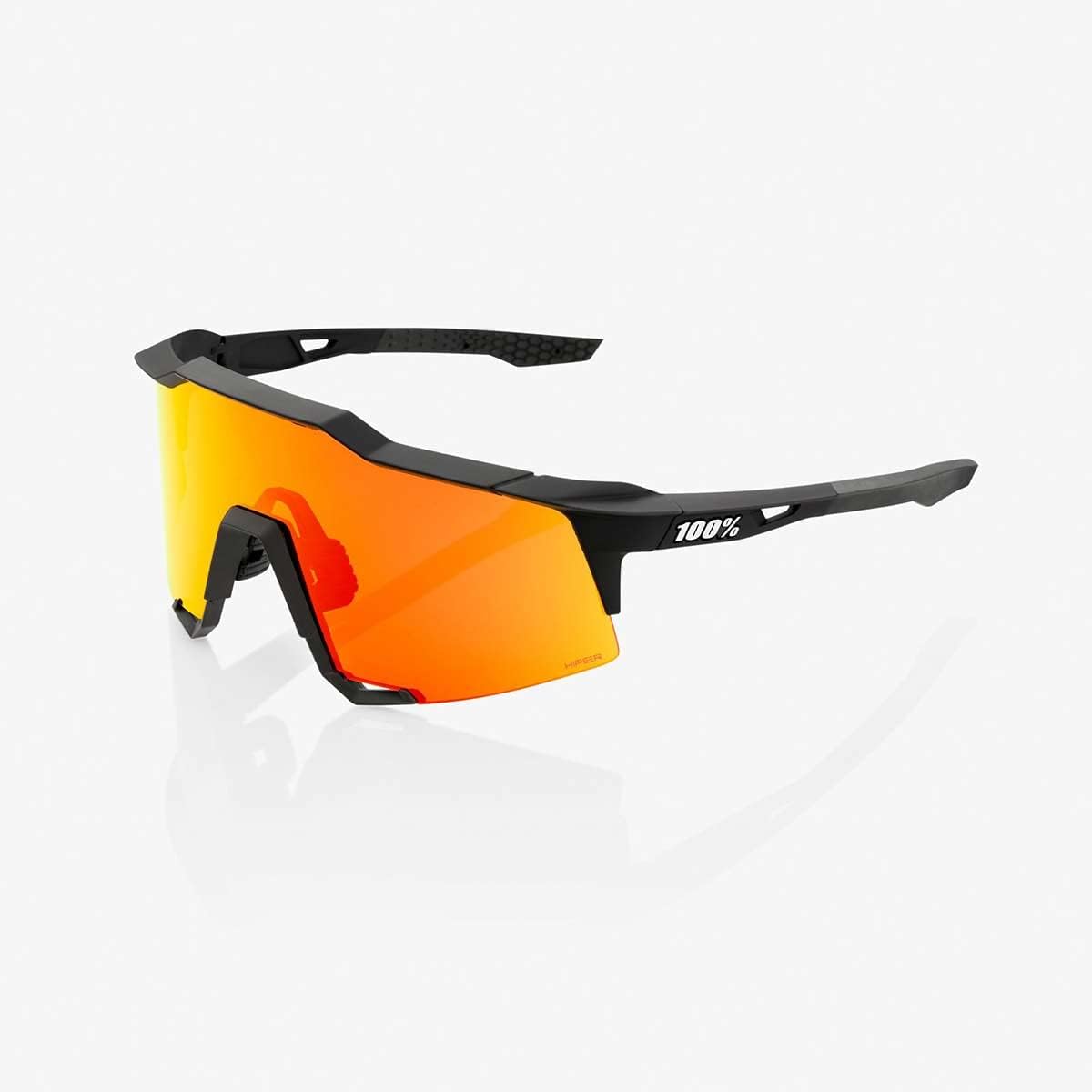 100% Speedcraft SL Sport Performance Sunglasses - Sport and Cycling Eyewear (Soft TACT Coral - Smoke)