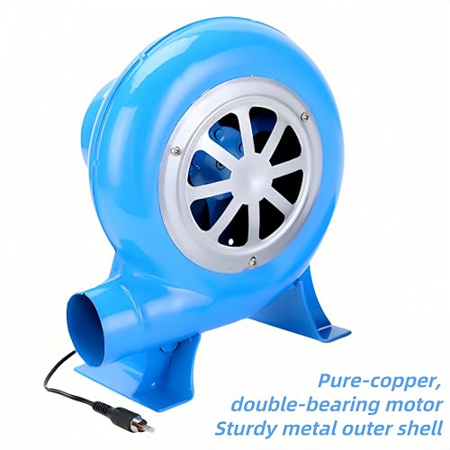 80W 110V Electric Air Mover Blower Fan, Wood Stove Furnace Blower Fan, Blacksmith Forge Chimney Centrifugal Fan with Switch for BBQ Grilling Variable Speed Fan - Thumbnail 5