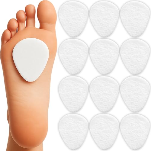 Metatarsal Pads for Women & Men (12 Pack) Ball of Foot Cushions for Pain Relief