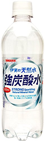 サンガリア 伊賀の天然水 強炭酸水 500ml×42本