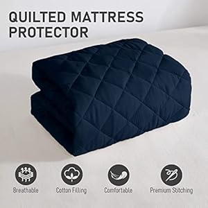 Cloth Fusion Waterproof 100% Cotton Quilted Mattress Protector
