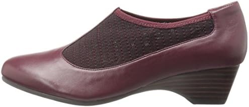 Bella Vita Women's Petra Wedge Pump, Burgundy/Stretch, 7 N US | Image 7