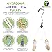 Overhead Overdoor Shoulder Pulley Therapy Exercise System - Wooden Handles with Metal Door Bracket