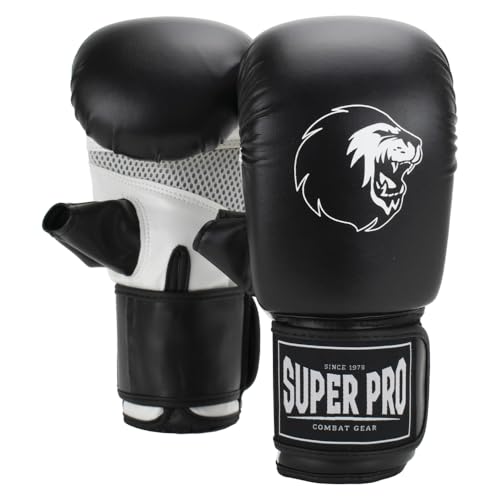 Gants de boxe adulte Super Pro Victor SPBGS110 noir blanc taille L