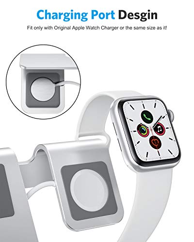 Apple Watch-standaard, OMOTON 2-in-1 universele desktopstandaardhouder voor iPhone en Apple Watch Series 6/5/4/3/2/1 en… - Image 6