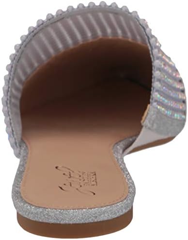 Jewel Badgley Mischka Womens Felina Mule, Silver, 5 | Image 2