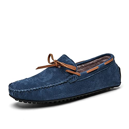 Men's Mens Loafers Shoe Deck Shoes Design Suede Vamp Stitching Details Faux Fur Lined Option Lightweight Resistant Comfortable Flexible Anti-Slip