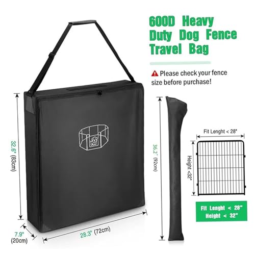 Sac de rangement pour chien et parcs pliables en tissu Oxford résistant - 5
