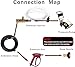Raincovo Downstream Injector for Pressure Washer, Power Washer Chemical Injector Kit, Soap Injector, 3/8 Inch Quick Connect, 4000 PSI