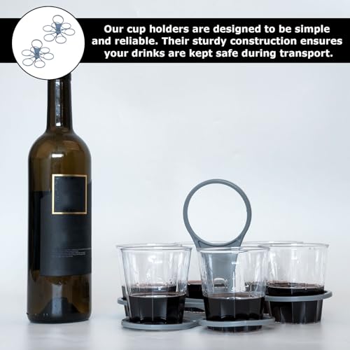 Becherhalter Festival,2er-Pack Super Carry GeträNkehalter FüR 6 Becher | Kaffee, Softdrinks, Pints, Bier Zum Mitnehmen | Robust Und Wiederverwendbar FüR Festivals, Sportveranstaltungen Und Konzerte