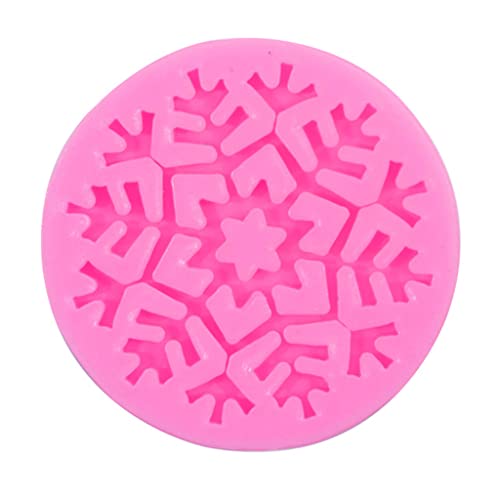 Molde de silicona para fondant, diseño de copo de nieve, para hacer jabón, decoración de tartas de boda, decoración del hogar