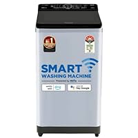 Panasonic 7.5 Kg Wifi Built-In Heater Fully-Automatic Top Loading Smart Washing Machine (NA-F75V10LRB, Silver, Compatible with Alexa)