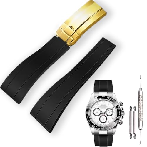 KaiMai 20mm Rubber Watch Band for Rolex Submariner