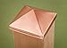 4x4 Post Point Cap - Solid Copper - Designed to fit Over a 3-1/2