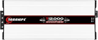 Taramps T 12.000 Chipeo 12000W RMS 1 Ohm High Performance, Monoblock Amplifier, 1 Channel Car Audio High Power Amp, Class D, Output Power 12.6VDC ~ 14.4VDC, White