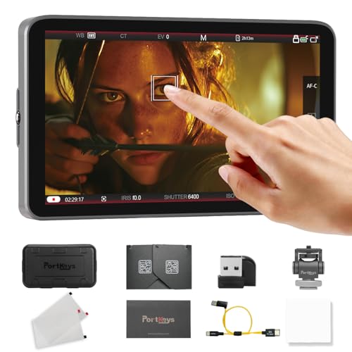 Portkeys LH7C 7" 1000nits Camera Field Monitor Wired Control for A7MV/A7MIV/A9II/A9M3/FX3/FX30/A1/A7SIII, R1/R5 Mark II/6 Mark III, BS1H/BGH1/GH5 II/GH6/7, etc
