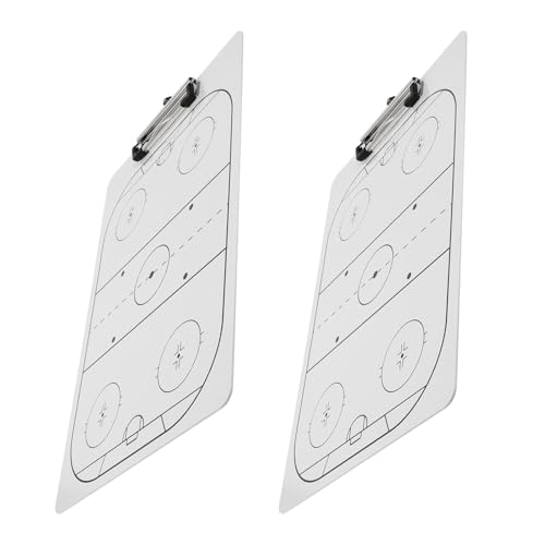 Abaodam Lavagne Cancellabili a Secco per Allenatori di Hockey 2 Pezzi Lavagna Sportiva Portatile per Appunti Tattici Squadre Tabellone Segnapunti per Allenamento e Partita