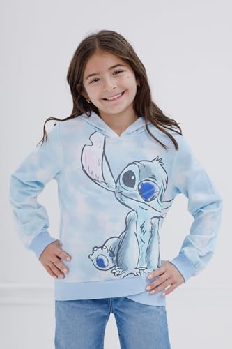 disney lilo amp stitch girls french terry crossover hoodie toddler to big kid