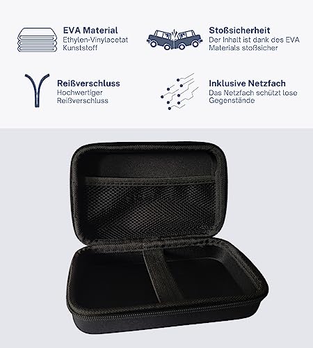 Protective case, hard case for hair clippers hairdressing supplies, external dimensions: 180 x 150 x 60 mm - Image 2