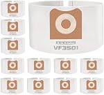 12 Sacs à vide de remplacement de pack Shop VF3501 | compatible avec RIDGID 3-4.5 Vacuums à sec/à l'état humide de Gallon Récupérer la poussière Sacs à filtre Remplacer la partie# 23738 VF3501 Taille C WS32045F