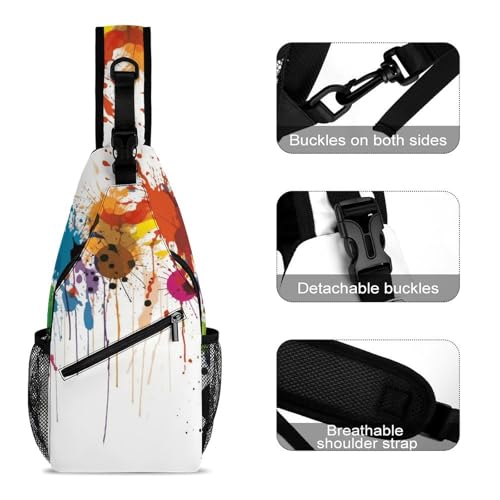 Mochila tipo sling para senderismo y uso casual miniatura 3