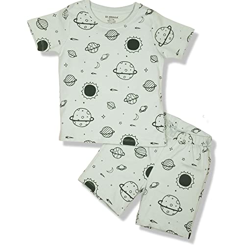 Image of Be Awara Kids Printed Half Sleeves T-shirt & Shorts Clothing Sets, 100% Cotton Soft Unisex Cord Set, Comfortable Wear for Kids With Cool Prints, Everyday Casual Wear for Boys & Girls