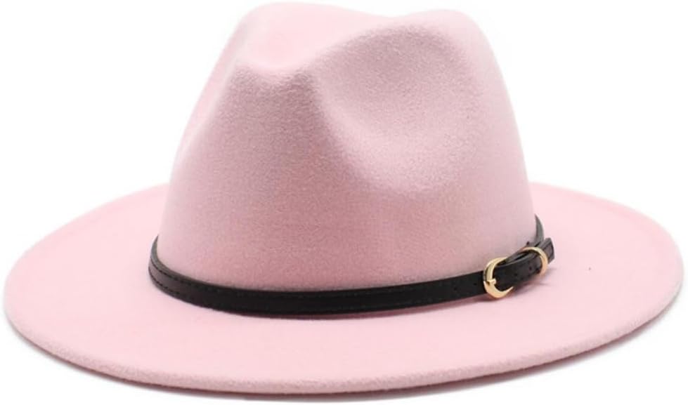 Western White Felt Cowboy Hat, Crystal-Trimmed Band, Wide Brim, Black Hatband
