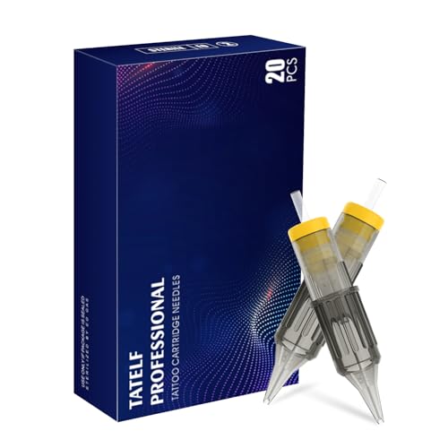 TATELF 20 Pcs 1209RS Cartridges Nadeln Einweg Professionelle Patronen Round Shader für Cartridge Machine Pens Zubehör