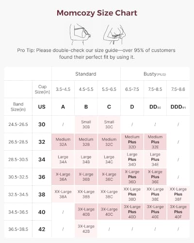 Image of Momcozy Nursing Bras for Breastfeeding, Jelly Strip Support Maternity Bra