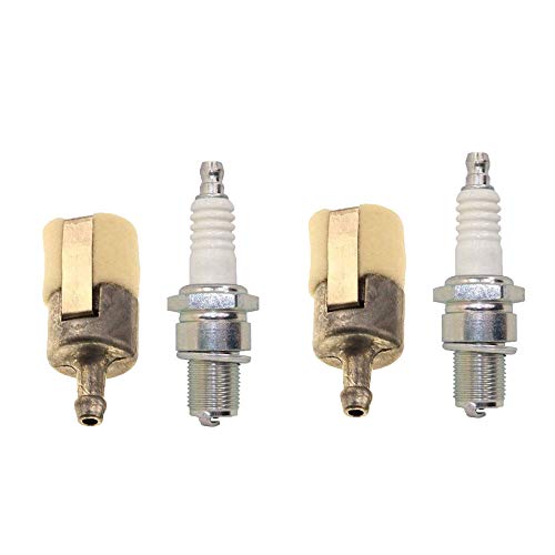 Kingbra 2 Set of Fuel Filter Spark Plug for HONDA GX22 GX25 GX31 GX35 HHT25S HHT31S FG110 Rototiller String Trimmer 17672-Z0H-003