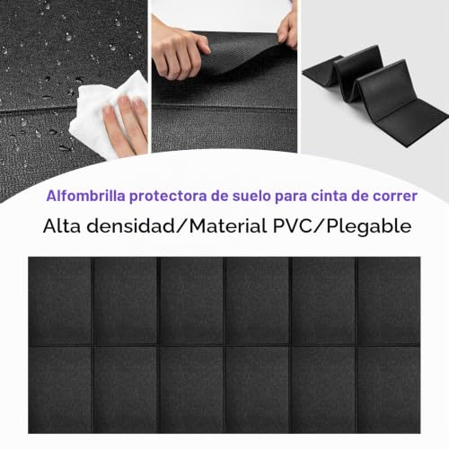 Tapete para caminadora Vanexiss de 156x75 cm protector de suelo impermeable 4