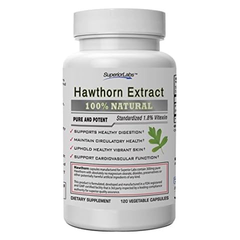 Superior Labs Hawthorn Supplement — 120 Capsules Cover
