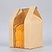 Lot de 50 sacs d'emballage en papier kraft avec revêtement PE 30 autocollants, emballage élégant pour pain au levain, cookies et cadeaux de pâtisserie, 32 x 21 x 9,9 cm