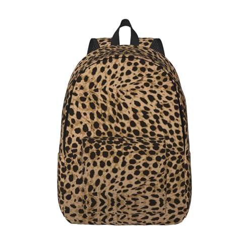 Leopard Animal Texture Print Backpack 15.7 Inch Laptop Backpack Travel Hiking Daypack Multipurpose Bookbag For Men Women