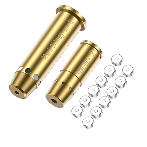 Befbox 9mm Bore Sighting Kit and Red Laser Bore Sight for .357mag/38spl Red Dot Boresighter with Batteries