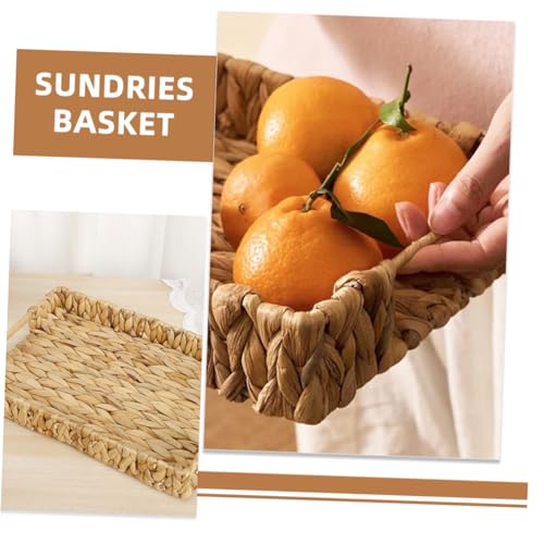 Cestas para organizar el baño y la cocina hechas de paja natural artesanal 8