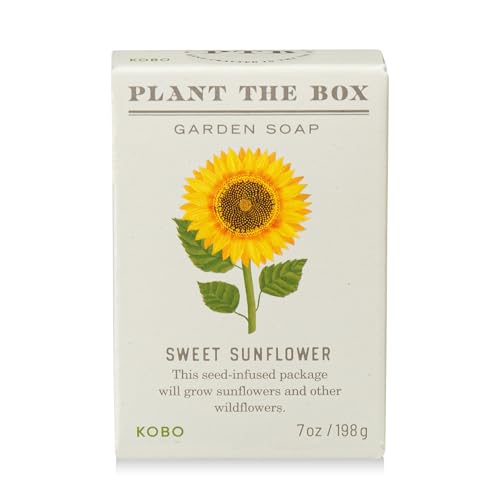Image of KOBO Plant the Box Sweet Sunflower Bar Soap (7 oz)