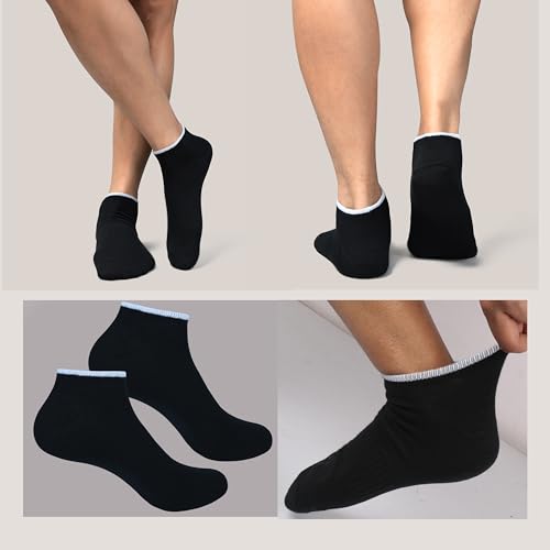 Men Cotton No Show Socks Thin Fine Soft Comfortable Durable Breathable Anti Slip With Ribbed Instep For A Firm Grip2