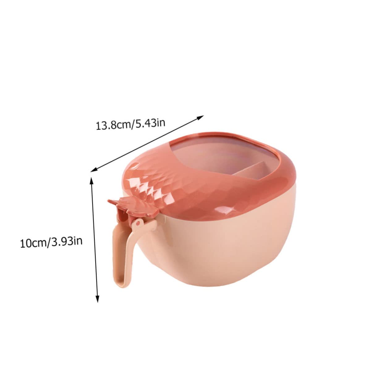 STOBAZA 2pcs Kitchen Salt Boxes Spoons Plastic Seasoning Storage Jar Set Spice Box for Easy Organization