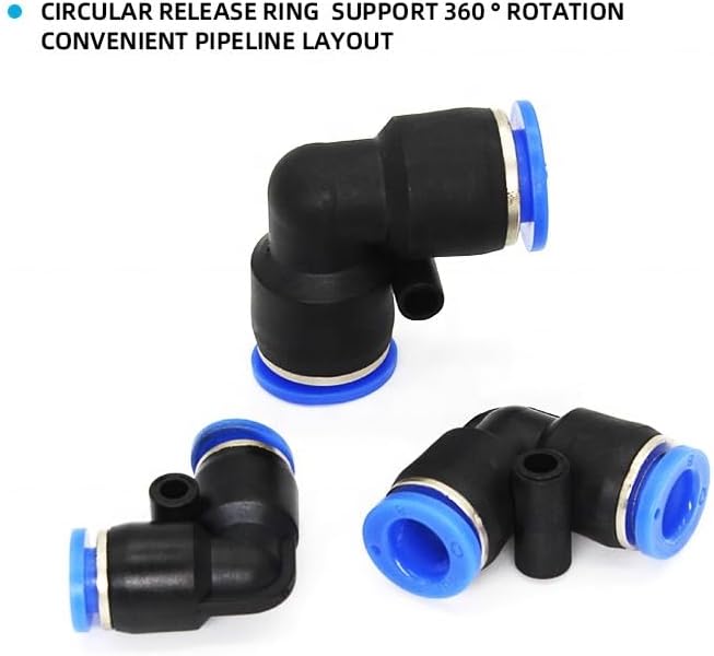 Pneumatic Plastic Accessory Connector PV 5/16 3/8 1/4 5/32 1/2 Adapter British Pipe Quick Coupler 2Pcs(PV1/2)