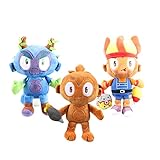 Bloon Td 6 plushies, Bloons Td 6 Cartoon Stuffed Toys, Dart Monkey Plush, Monkey Plush Bloons TD 6 Stuffed Doll, Btd6 Game Plush Doll, Bloons Monkey Plush, for Game Fans (3pcs)