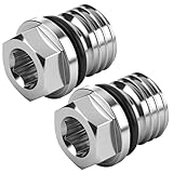 2 Pack 92066-0774 & 603557 Engine Oil Drain Plug w/O-Ring Compatible with EZ GO Golf Carts 2008-Up