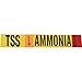 Brady 90419, 2.5" Dia. Thru 7.875" Dia. Vinyl TSS Liq Ammonia High Pipe Marker, 50 Cards