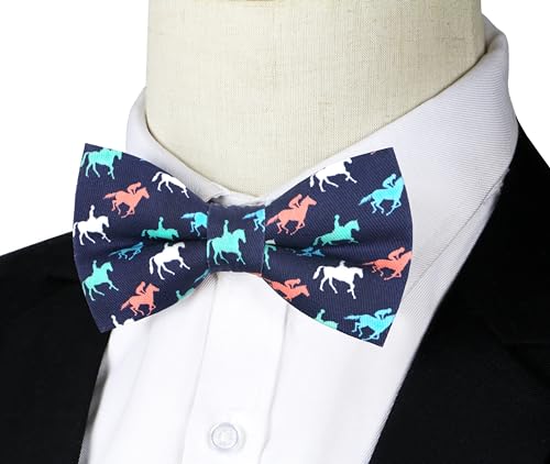Image of OCIA Cute Pattern Pre-tied Bow Tie Adjustable Bowties for Adult & Children