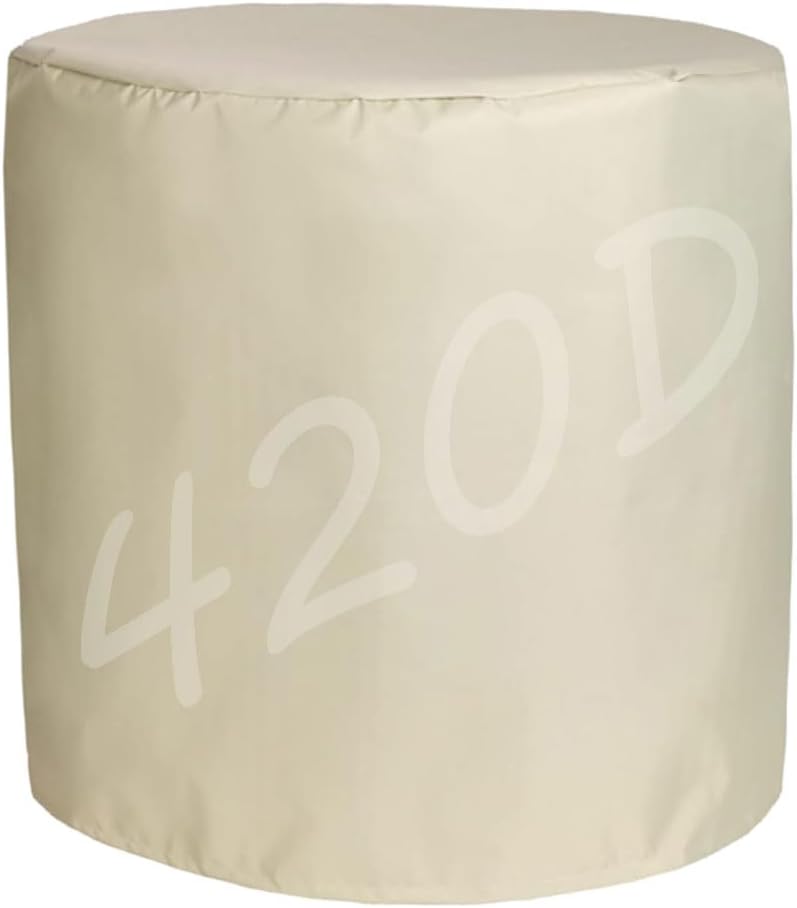 Patio Furniture Covers Waterproof Heavy Duty 47" D x 28" H, 420D Garden Furniture Cover Round, Dust Covers for Furniture, Furniture Protector Covers, Oxford Cloth Cover for Outdoor Furniture