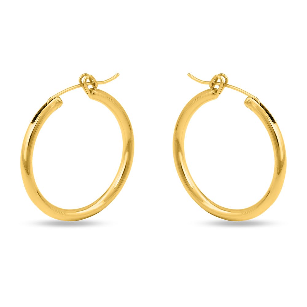 palmonas 18k Gold Plated Golden Halo Hoops for Womens Waterproof & Anti-Tarnish-picture-11