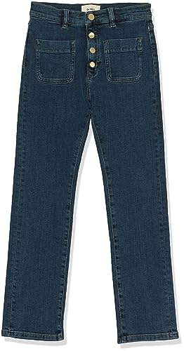 Image of DL1961 Girls Emie Straight: High Rise, Ice Distressed, 12