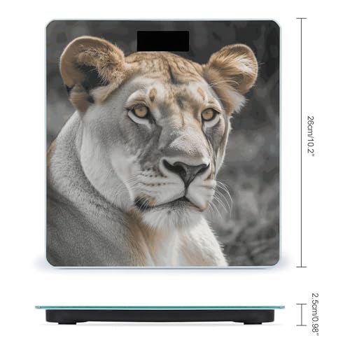 Báscula Digital de Vidrio Templado Lioness 400lb miniatura 2